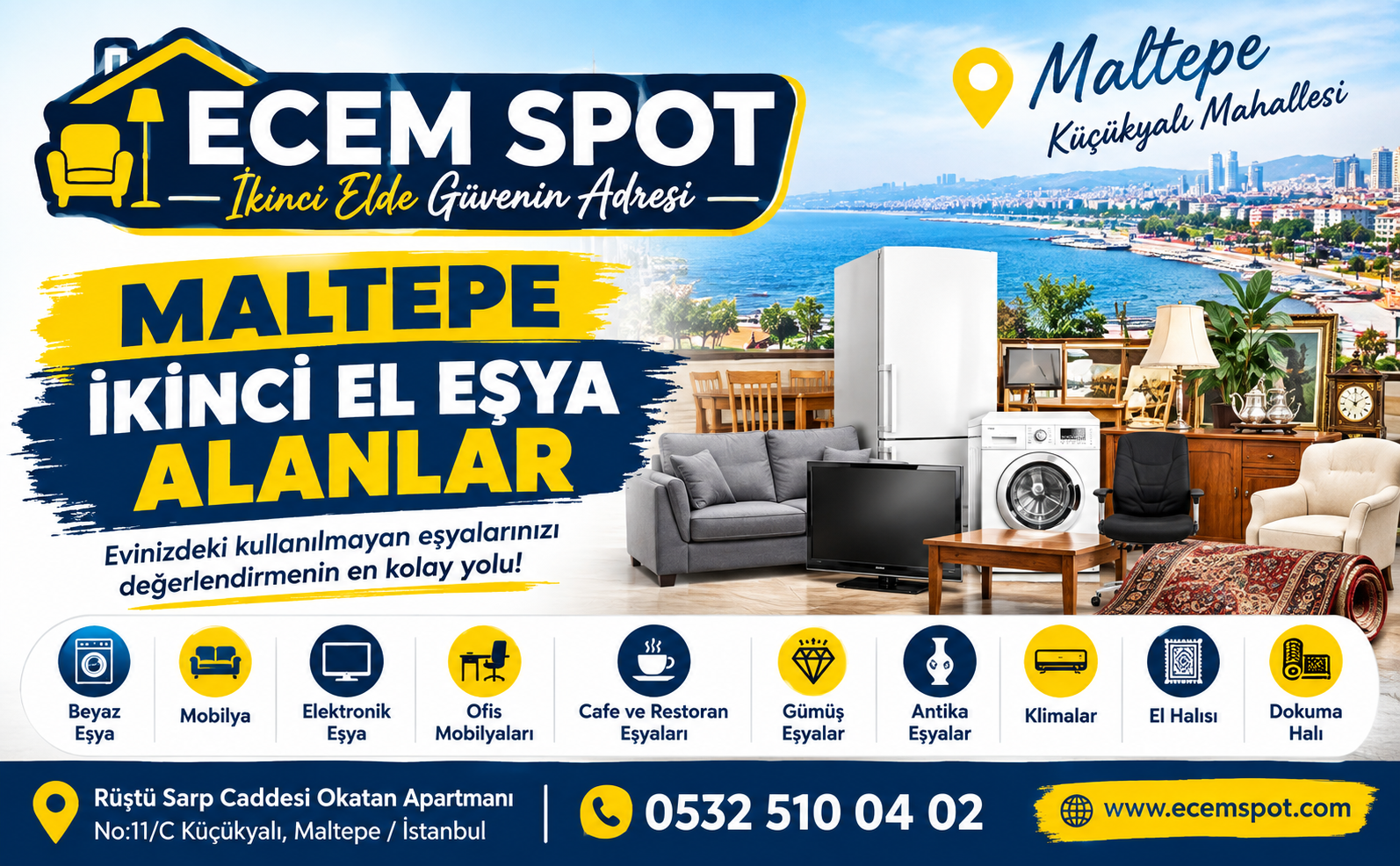 Maltepe İkinci El Eşya Alan Yerler